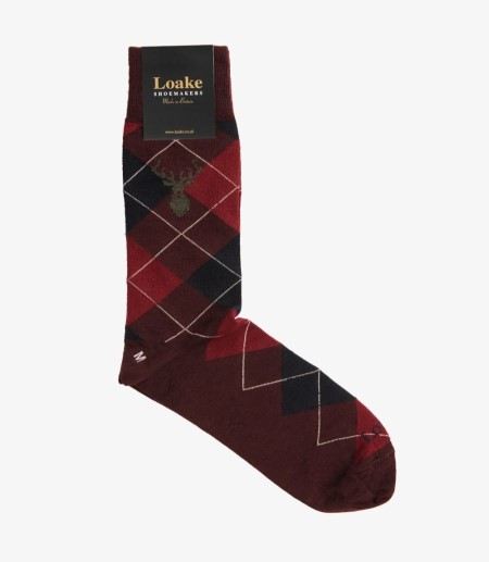 Loake Argyle Socks Strumpor Herr Port | SE9716846