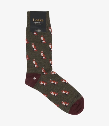 Loake Fox Socks Strumpor Herr Bruna | SE5003278