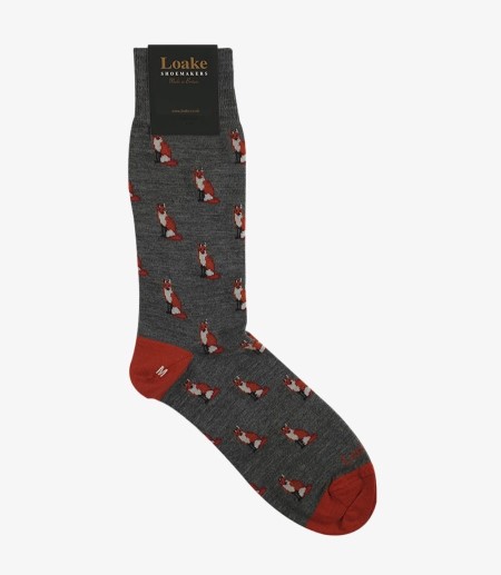 Loake Fox Socks Strumpor Herr Grå | SE8262384