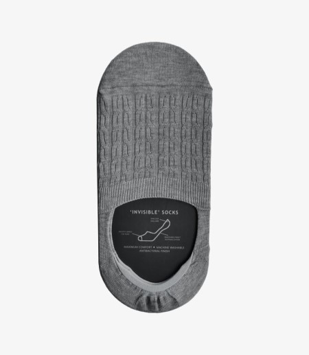 Loake Invisible Socks Strumpor Herr Grå | SE5181380