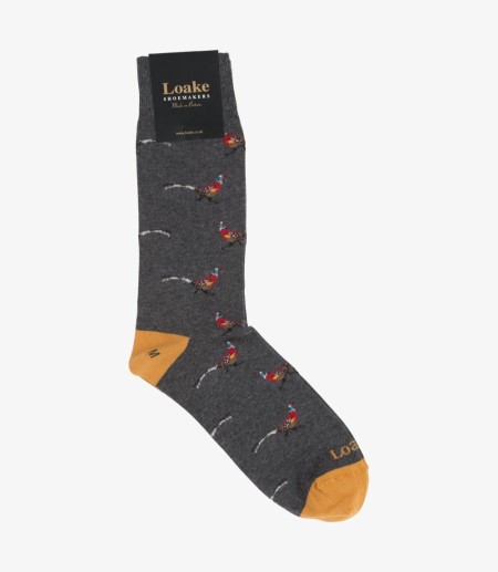 Loake Pheasant Socks Strumpor Herr Grå | SE6832286