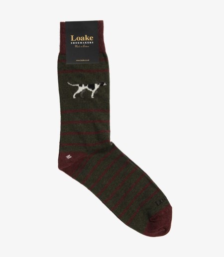 Loake Pointer Socks Strumpor Herr Gröna | SE6171064